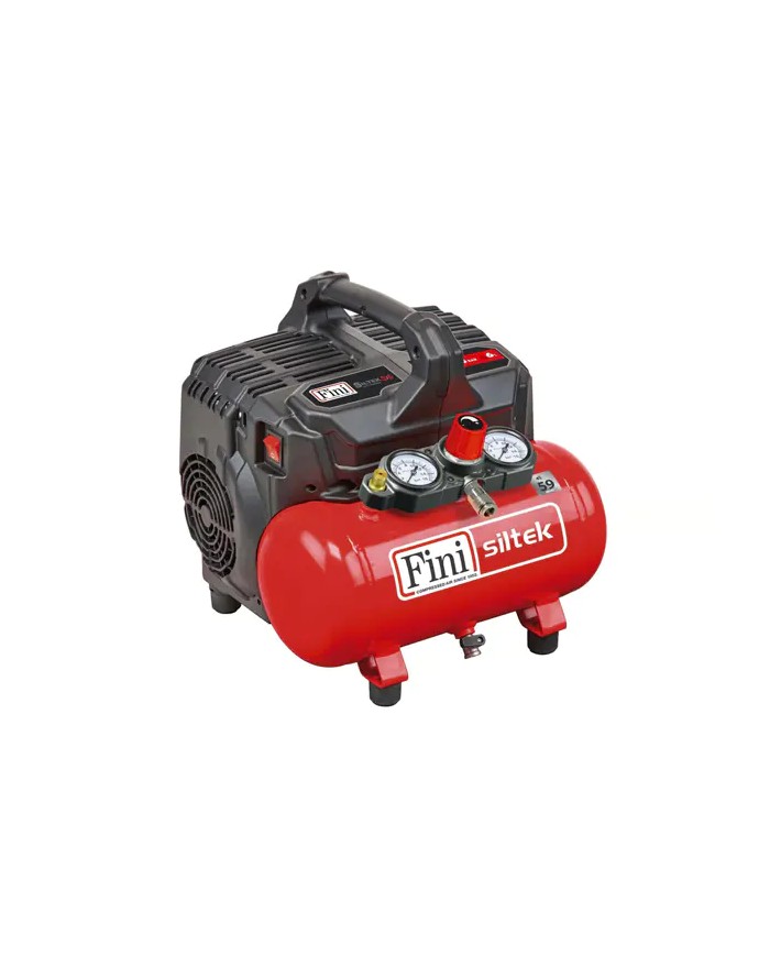 Compressore Portatile FINI 6 litri Silenziato | Siltek S/6 Compressore Portatile FINI 6 litri Silenziato | Siltek S/6