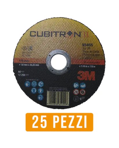 Cubitron 3M Dischi da Taglio Ø 125 X 1,6 Ceramico - 25 Pezzi [ 7100231356 ]
