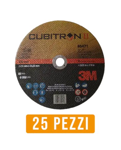 Cubitron 3M Dischi da Taglio Ø 230 X 2,5 Ceramico - 25 Pezzi [ 7100136991 ]