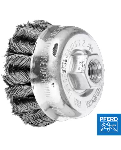 Spazzola di Ferro per Smerigliatrice Ø 100/M14 Filo Ritorto 0,50 | PFERD 955185 Spazzola di Ferro per Smerigliatrice Ø 100/M14 Filo Ritorto 0,50 | PFERD 955185