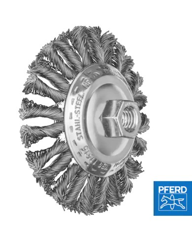 Spazzola di Ferro per Smerigliatrice Ø 115/M14 Filo Ritorto 0,50 | PFERD 955284 Spazzola di Ferro per Smerigliatrice Ø 115/M14 Filo Ritorto 0,50 | PFERD 955284