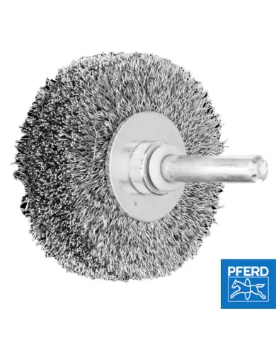 Spazzola per Avvitatore Ø 50 mm di Ferro con Gambo 6 mm RBU 5015/6 0,20 ST | PFERD 153079 Spazzola per Avvitatore Ø 50 mm di Ferro con Gambo 6 mm RBU 5015/6 0,20 ST | PFERD 153079