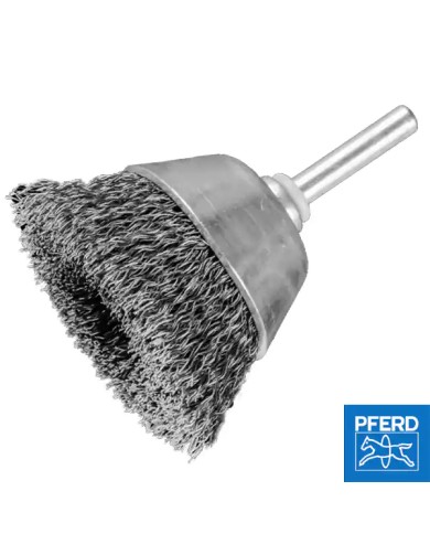 Spazzola per Avvitatore Ø 50mm in Ferro con Gambo 6 mm TBU 5010/6 0,30 ST | PFERD 153345 Spazzola per Avvitatore Ø 50mm in Ferro con Gambo 6 mm TBU 5010/6 0,30 ST | PFERD 153345