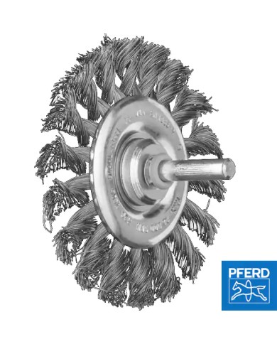 Spazzola per Avvitatore Ø 76 mm di Ferro con Gambo 6 RBG 7006/6 0,35 ST | PFERD 531969 Spazzola per Avvitatore Ø 76 mm di Ferro con Gambo 6 RBG 7006/6 0,35 ST | PFERD 531969