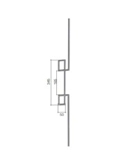 Gonzato Design GD202/6 Ferro Battuto Paletto in piatto 14X8 Grecato H. 1000 mm L. 80 mm Arteferro Gonzato Design GD202/6 Ferro Battuto Paletto in piatto 14X8 Grecato H. 1000 mm L. 80 mm Arteferro