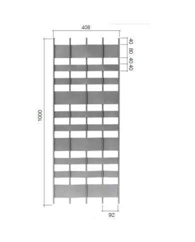 Gonzato Design GD303/3 Ferro Battuto Pannello in Lamiera Intrecciata H.1000 L.408 Arteferro Gonzato Design GD303/3 Ferro Battuto Pannello in Lamiera Intrecciata H.1000 L.408 Arteferro