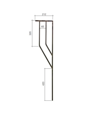 Gonzato Design GD212/3 Ferro Battuto Pannello Aperto in quadro 12 H. 1000 mm L. 212 mm Arteferro Gonzato Design GD212/3 Ferro Battuto Pannello Aperto in quadro 12 H. 1000 mm L. 212 mm Arteferro