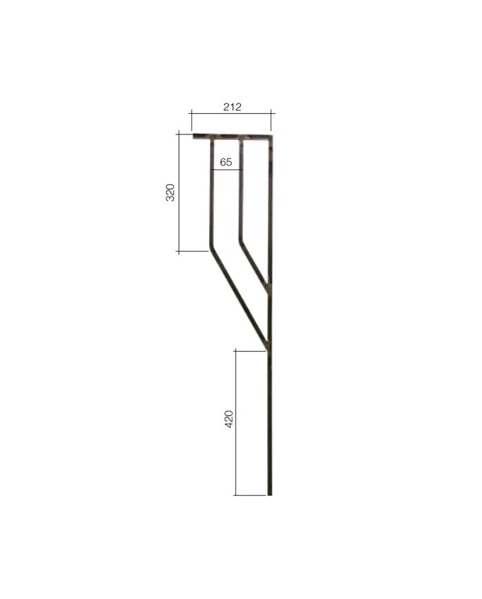 Gonzato Design GD212/3 Ferro Battuto Pannello Aperto in quadro 12 H. 1000 mm L. 212 mm Arteferro Gonzato Design GD212/3 Ferro Battuto Pannello Aperto in quadro 12 H. 1000 mm L. 212 mm Arteferro