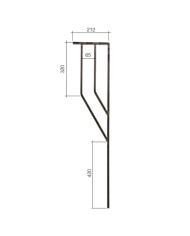 Gonzato Design GD212/3 Ferro Battuto Pannello Aperto in quadro 12 H. 1000 mm L. 212 mm Arteferro Gonzato Design GD212/3 Ferro Battuto Pannello Aperto in quadro 12 H. 1000 mm L. 212 mm Arteferro