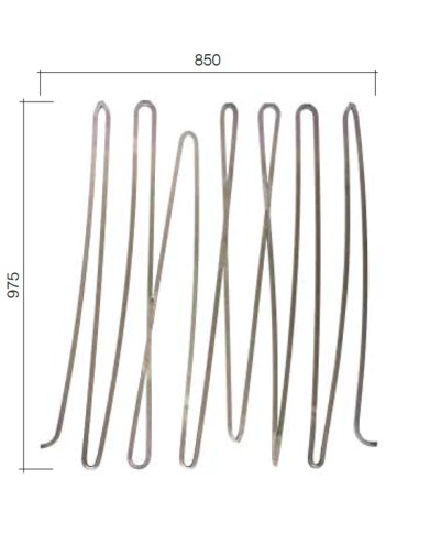 Gonzato Design GD300/1 Ferro Battuto Pannello Ondulato in quadro 12 H. 975mm L. 850mm Arteferro Gonzato Design GD300/1 Ferro Battuto Pannello Ondulato in quadro 12 H. 975mm L. 850mm Arteferro
