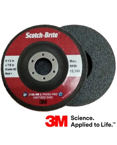 Scotch Brite Deburr &  Finish DP-UD PRO 6C MED+ Disco Lucidatura Inox Ø 115 | 3M 7100081369 Scotch Brite Deburr &  Finish DP-UD PRO 6C MED+ Disco Lucidatura Inox Ø 115 | 3M 7100081369