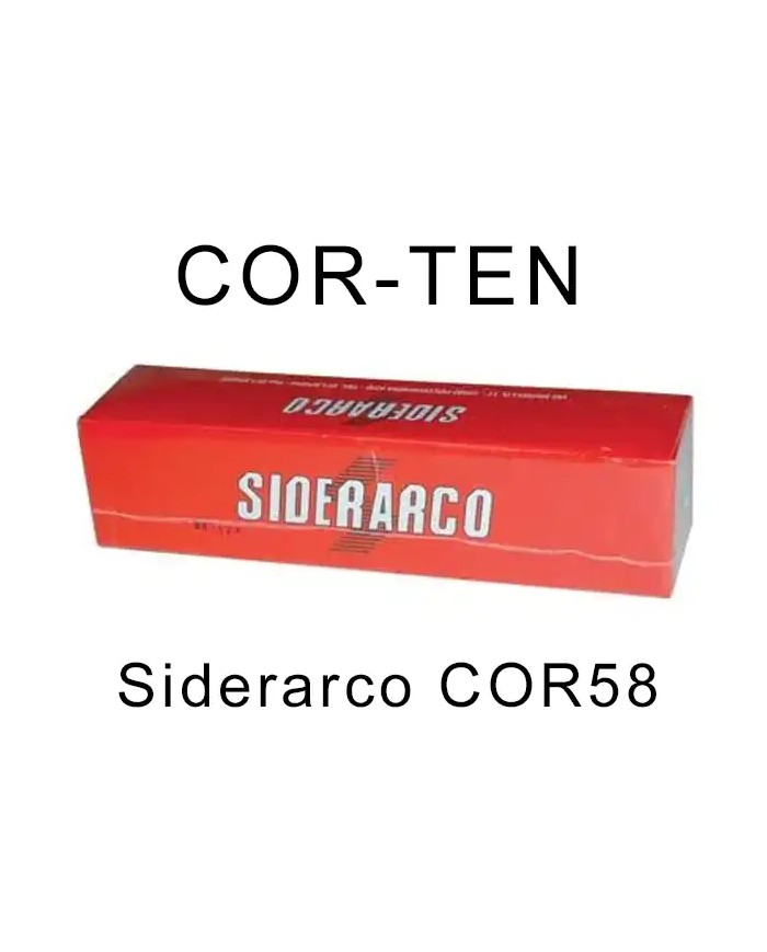 Elettrodi CORTEN Ø 2.5 x 350 Siderarco COR58 Elettrodi CORTEN Ø 2.5 x 350 Siderarco COR58