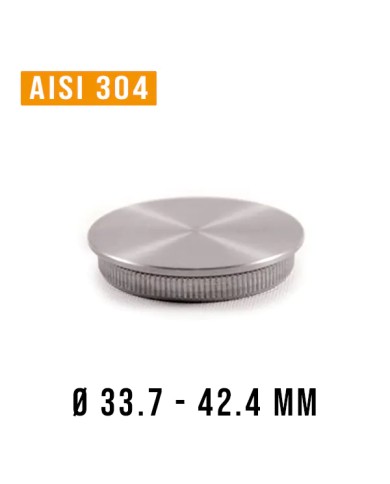 Tappo Acciaio INOX piano per Tubo | AISI 303 Satinato Tappo Acciaio INOX piano per Tubo | AISI 303 Satinato