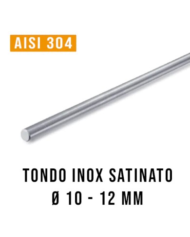 Tondino Acciaio INOX SATINATO X 3 mt | AISI 304 Tondino Acciaio INOX SATINATO X 3 mt | AISI 304