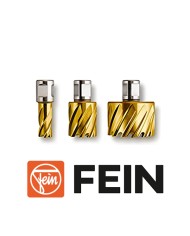 Frese a Corona FEIN per Trapano Magnetico Attacco WELDON Ø 12 - 40 mm Profondità 25 mm| FEIN HSS DURA + TITANIO Frese a Corona FEIN per Trapano Magnetico Attacco WELDON Ø 12 - 40 mm Profondità 25 mm| FEIN HSS DURA + TITANIO