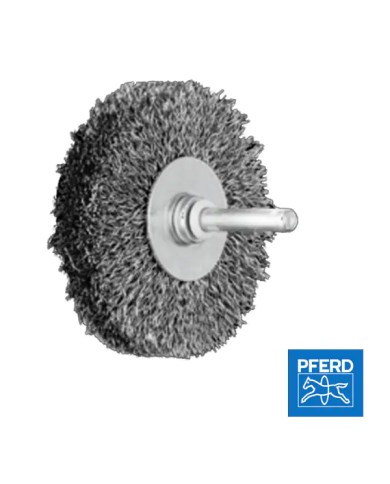 Spazzola INOX gambo 6 mm filo non ritorto | PFERD RBU Spazzola INOX gambo 6 mm filo non ritorto | PFERD RBU
