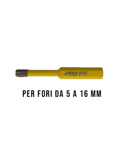 Punte per GRES Porcellanato, foretti diamantati ProFIT Diamond DRY Ø 5 - 16 Punte per GRES Porcellanato, foretti diamantati ProFIT Diamond DRY Ø 5 - 16