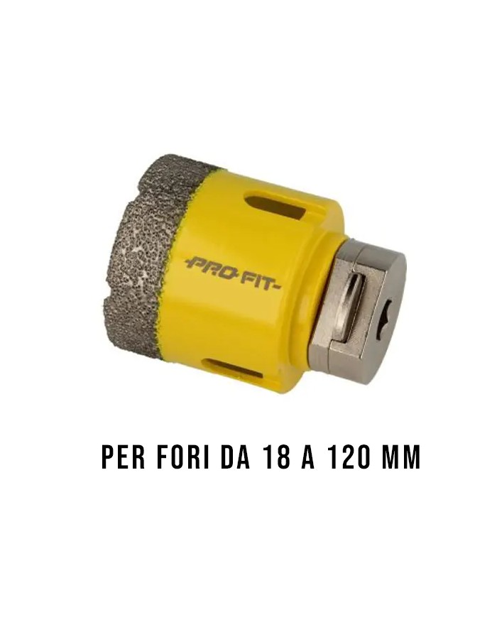 Fresa Diamantata ProFIT Diamond DRY Ø 18 - 120 mm Fresa Diamantata ProFIT Diamond DRY Ø 18 - 120 mm
