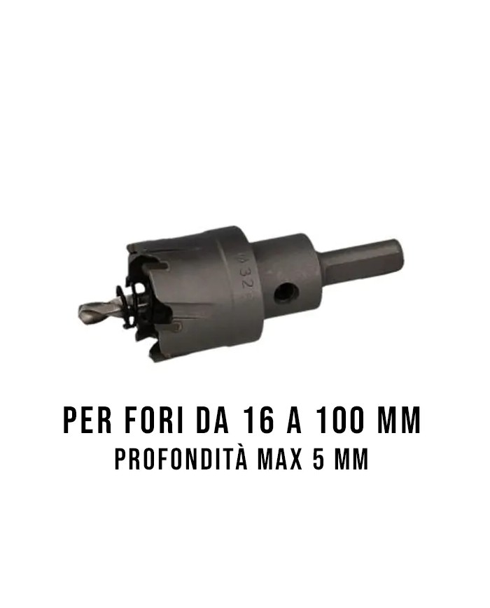 Fresa a Tazza ai Carburi di Tungsteno, Ø 16 – 100 mm, Profondità 5 mm | ProFIT HM Cutter Fresa a Tazza ai Carburi di Tungsteno, Ø 16 – 100 mm, Profondità 5 mm | ProFIT HM Cutter