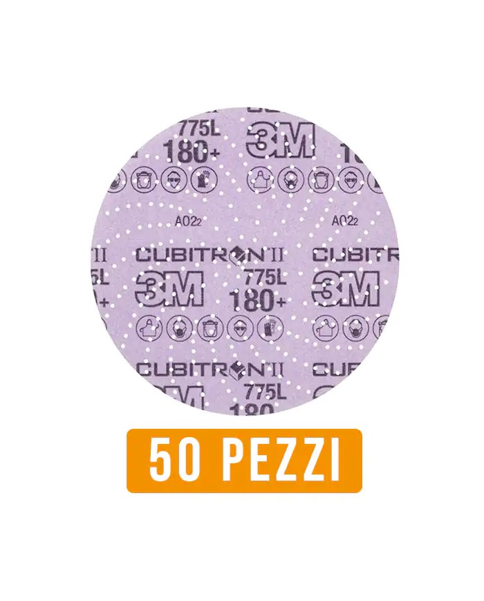 3M Xtract Cubitron II 775L Disco velcrato per levigatura Legno, Corian, supporto Film, multiforo | 50 pezzi 3M Xtract Cubitron II 775L Disco velcrato per levigatura Legno, Corian, supporto Film, multiforo | 50 pezzi