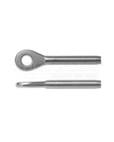 Occhiello a pressare per cavo Acciaio Inox Ø 4 - 5 - 6 - 8 mm | AISI 316 Occhiello a pressare per cavo Acciaio Inox Ø 4 - 5 - 6 - 8 mm | AISI 316
