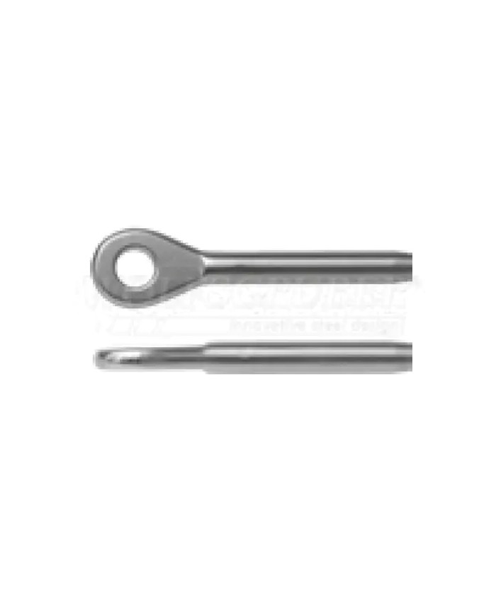Occhiello a pressare per cavo Acciaio Inox Ø 4 - 5 - 6 - 8 mm | AISI 316 Occhiello a pressare per cavo Acciaio Inox Ø 4 - 5 - 6 - 8 mm | AISI 316