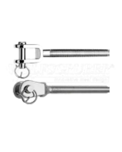 Forcella con filetto Maschio M6 DESTRO | AISI 316 Forcella con filetto Maschio M6 DESTRO | AISI 316
