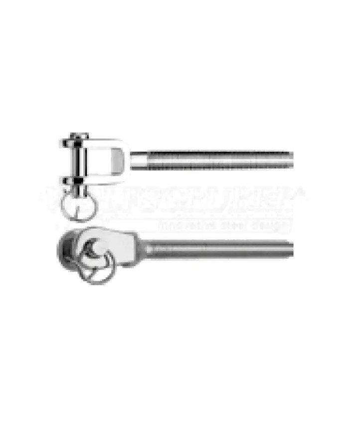 Forcella con filetto Maschio M6 DESTRO | AISI 316 Forcella con filetto Maschio M6 DESTRO | AISI 316