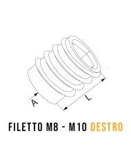 Boccola filettata zincata per legno, M8 - M10 Boccola filettata zincata per legno, M8 - M10