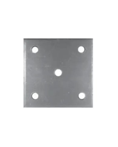 Piastra Ferro Quadrata con 5 fori Ø 11 mm Piastra Ferro Quadrata con 5 fori Ø 11 mm