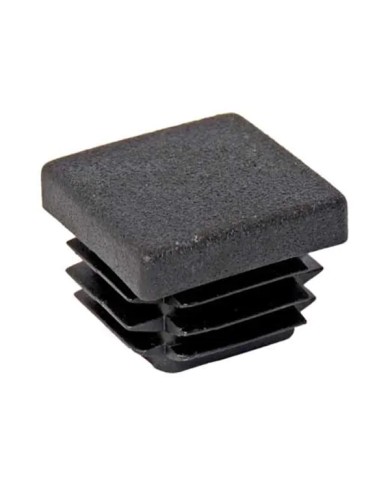 Tappi per tubolare in ferro QUADRO, in plastica, neri. Tappi per tubolare in ferro QUADRO, in plastica, neri.
