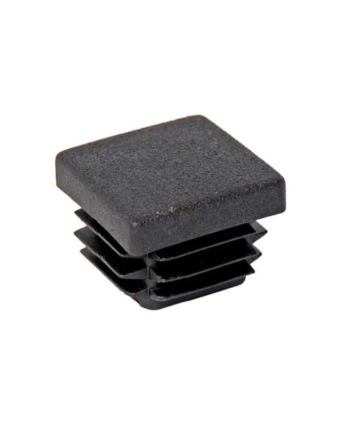 Tappi per tubolare in ferro QUADRO, in plastica, neri. Tappi per tubolare in ferro QUADRO, in plastica, neri.