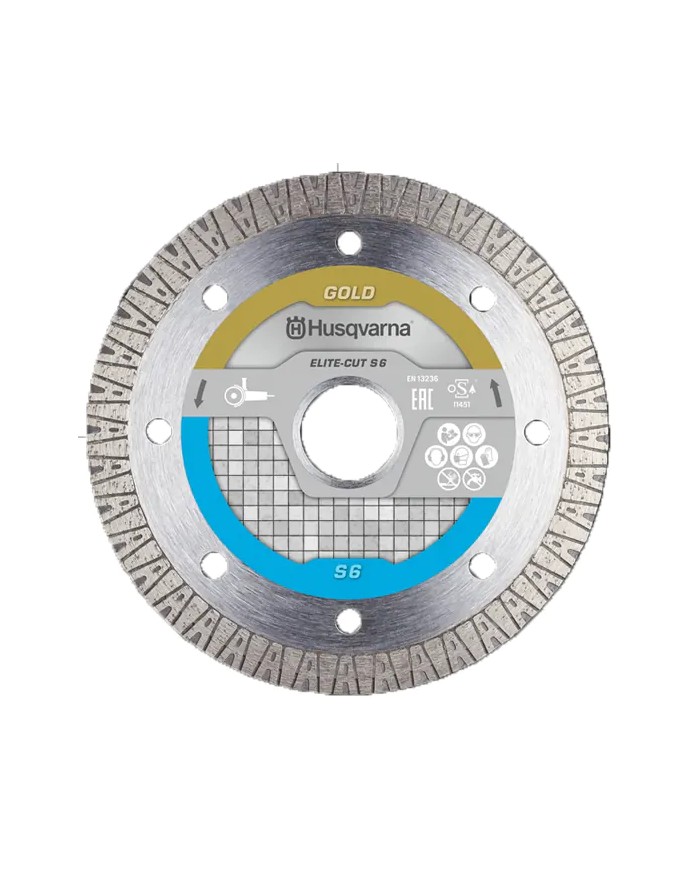 Disco Diamantato GRES PORCELLANATO e piastrelle | Husqvarna ELITE-CUT S6 Disco Diamantato GRES PORCELLANATO e piastrelle | Husqvarna ELITE-CUT S6