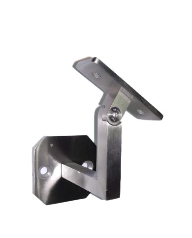 Reggicorrimano a Muro Acciaio Inox SNODATO, Quadro, Sella piana | AISI 304 satinato Reggicorrimano a Muro Acciaio Inox SNODATO, Quadro, Sella piana | AISI 304 satinato