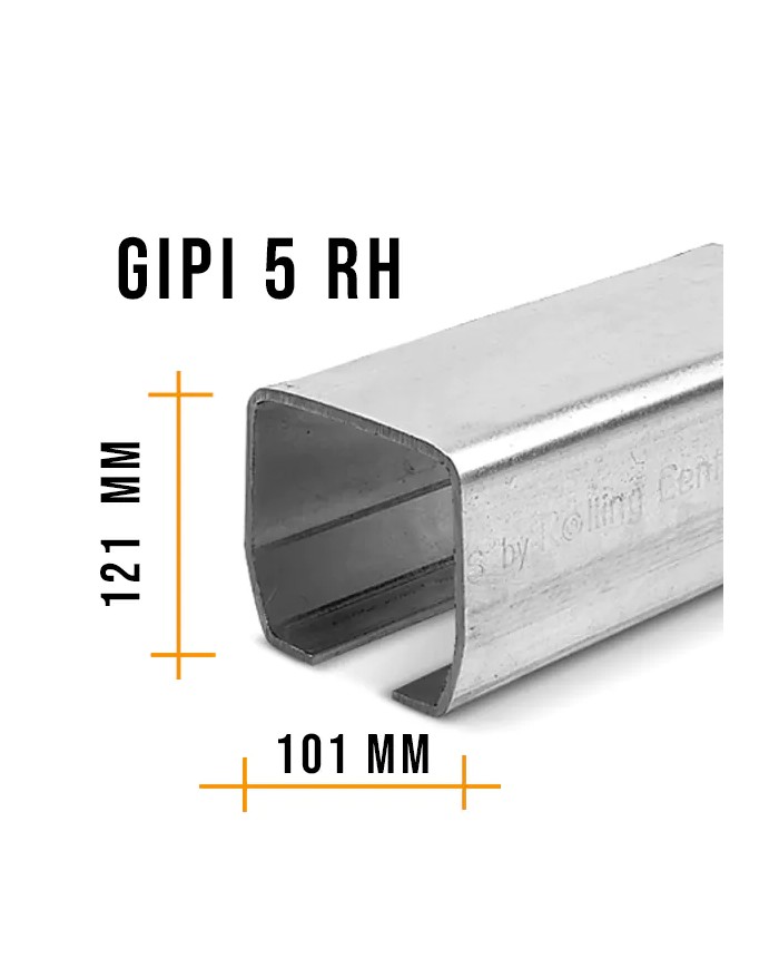 Binario per Cancello Scorrevole Autoportante, 101x121 x5 mm - 3 Mt | Rolling Center GIPI 5 RH Binario per Cancello Scorrevole Autoportante, 101x121 x5 mm - 3 Mt | Rolling Center GIPI 5 RH