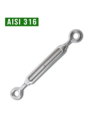Tenditore cavo acciaio inox a 2 occhi | AISI 316 Tenditore cavo acciaio inox a 2 occhi | AISI 316