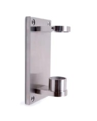 Ancoraggio Laterale a Parete per Tubo Ø 42,4 X 2 mm Con Piastra e Supporti | Inox AISI 316 Satinato Ancoraggio Laterale a Parete per Tubo Ø 42,4 X 2 mm Con Piastra e Supporti | Inox AISI 316 Satinato