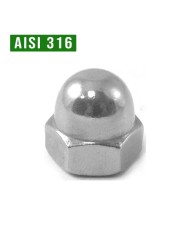 Dado Cieco INOX A4 - Aisi 316 - UNI 5721 | M5 -  M20 DESTRO Dado Cieco INOX A4 - Aisi 316 - UNI 5721 | M5 -  M20 DESTRO