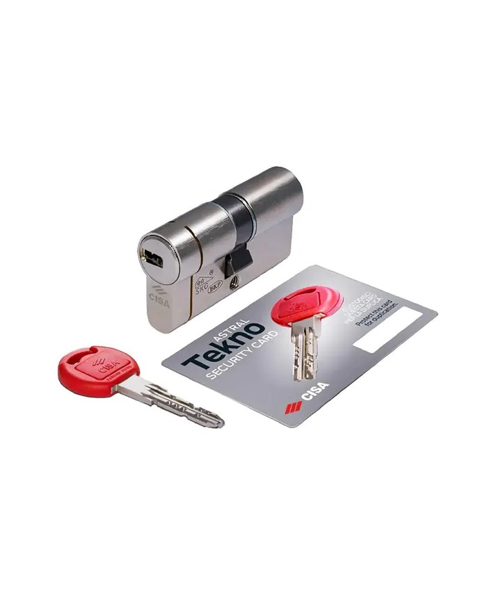Cisa Astral Tekno, Doppio Cilindro Europeo di sicurezza, Frizionato, Chiave protetta