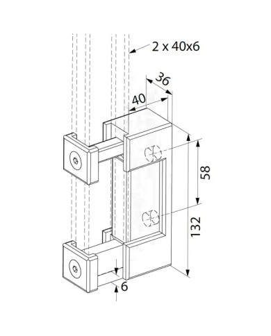 Wolfsgruber STEP SYSTEM Ancoraggio Laterale a PARETE | Inox AISI304 Satinato Wolfsgruber STEP SYSTEM Ancoraggio Laterale a PARETE | Inox AISI304 Satinato