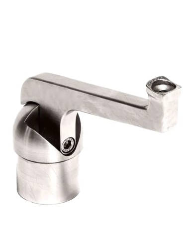 Reggicorrimano Disassato Snodabile in Acciaio Inox per Montante in tubo | AISI 304 Satinato Reggicorrimano Disassato Snodabile in Acciaio Inox per Montante in tubo | AISI 304 Satinato