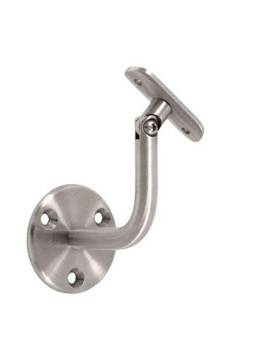 Reggicorrimano a Muro Acciaio Inox Snodato - Sella per Tubo Ø 42,4 | AISI 304 Satinato Reggicorrimano a Muro Acciaio Inox Snodato - Sella per Tubo Ø 42,4 | AISI 304 Satinato