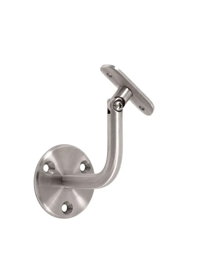 Reggicorrimano a Muro Acciaio Inox Snodato - Sella per Tubo Ø 42,4 | AISI 304 Satinato