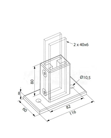 Wolfsgruber STEP SYSTEM Ancoraggio a Pavimento | Inox AISI304 Satinato Wolfsgruber STEP SYSTEM Ancoraggio a Pavimento | Inox AISI304 Satinato