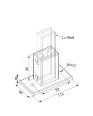 Wolfsgruber STEP SYSTEM Ancoraggio a Pavimento | Inox AISI304 Satinato Wolfsgruber STEP SYSTEM Ancoraggio a Pavimento | Inox AISI304 Satinato