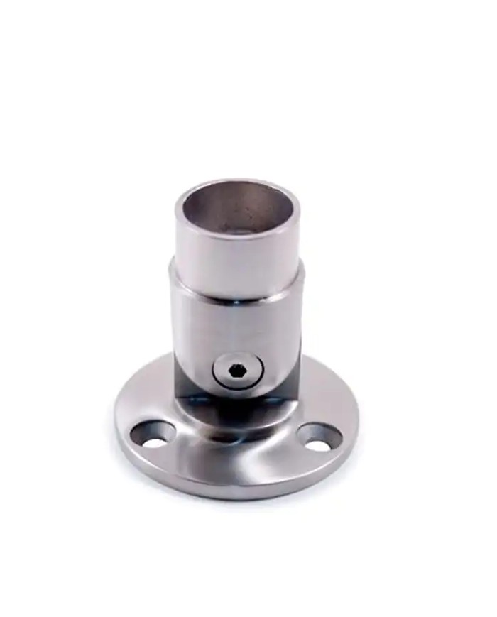 Ancoraggio a Parete Snodato per Corrimano INOX in Tubo Ø 42,4 X 2 mm | AISI316 Satinato Ancoraggio a Parete Snodato per Corrimano INOX in Tubo Ø 42,4 X 2 mm | AISI316 Satinato
