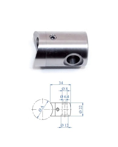 Supporto per Cavo INOX SINISTRO | AISI 303/316 %%page%% Supporto per Cavo INOX SINISTRO | AISI 303/316 %%page%%