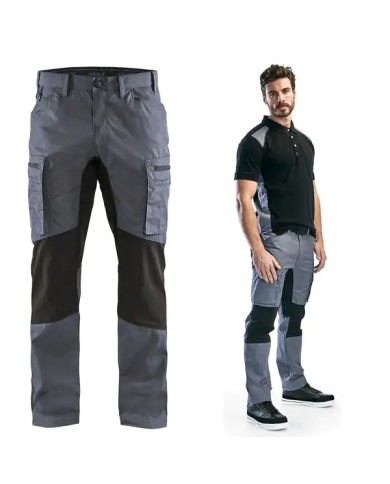 Pantalone da Lavoro BLAKLADER 1459 Estivo STRETCH 145918459499 | Grigio - Nero Pantalone da Lavoro BLAKLADER 1459 Estivo STRETCH 145918459499 | Grigio - Nero