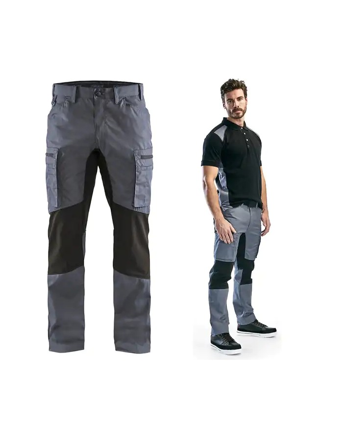 Pantalone da Lavoro BLAKLADER 1459 Estivo STRETCH 145918459499 | Grigio - Nero