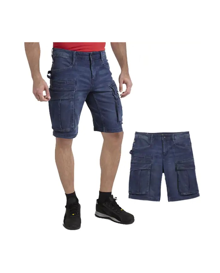Pantaloncini da Lavoro Jeans DIADORA 702.177655 STONE CARGO Stretch con Tasche laterali Pantaloncini da Lavoro Jeans DIADORA 702.177655 STONE CARGO Stretch con Tasche laterali